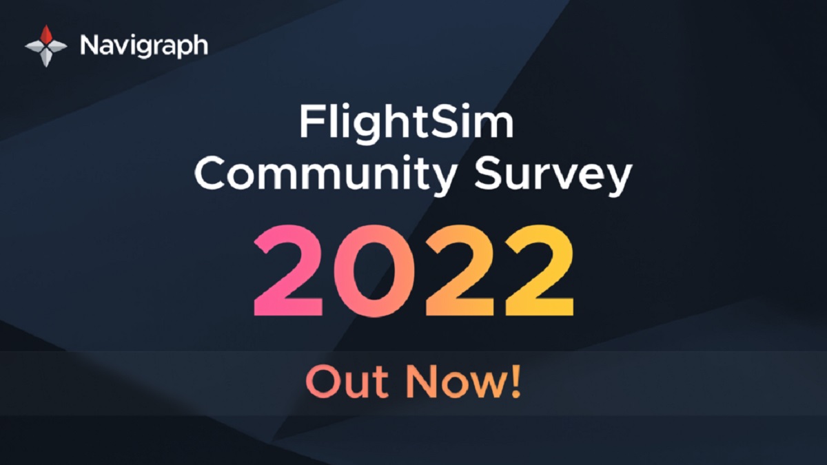 Navigraph 2022年度模擬飛行社群調查開跑