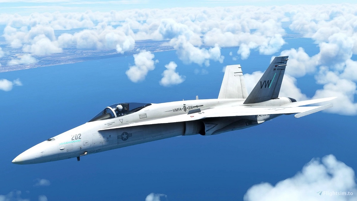 DC Designs 推出免費 MSFS F/A-18C Hornet 大黃蜂戰鬥機